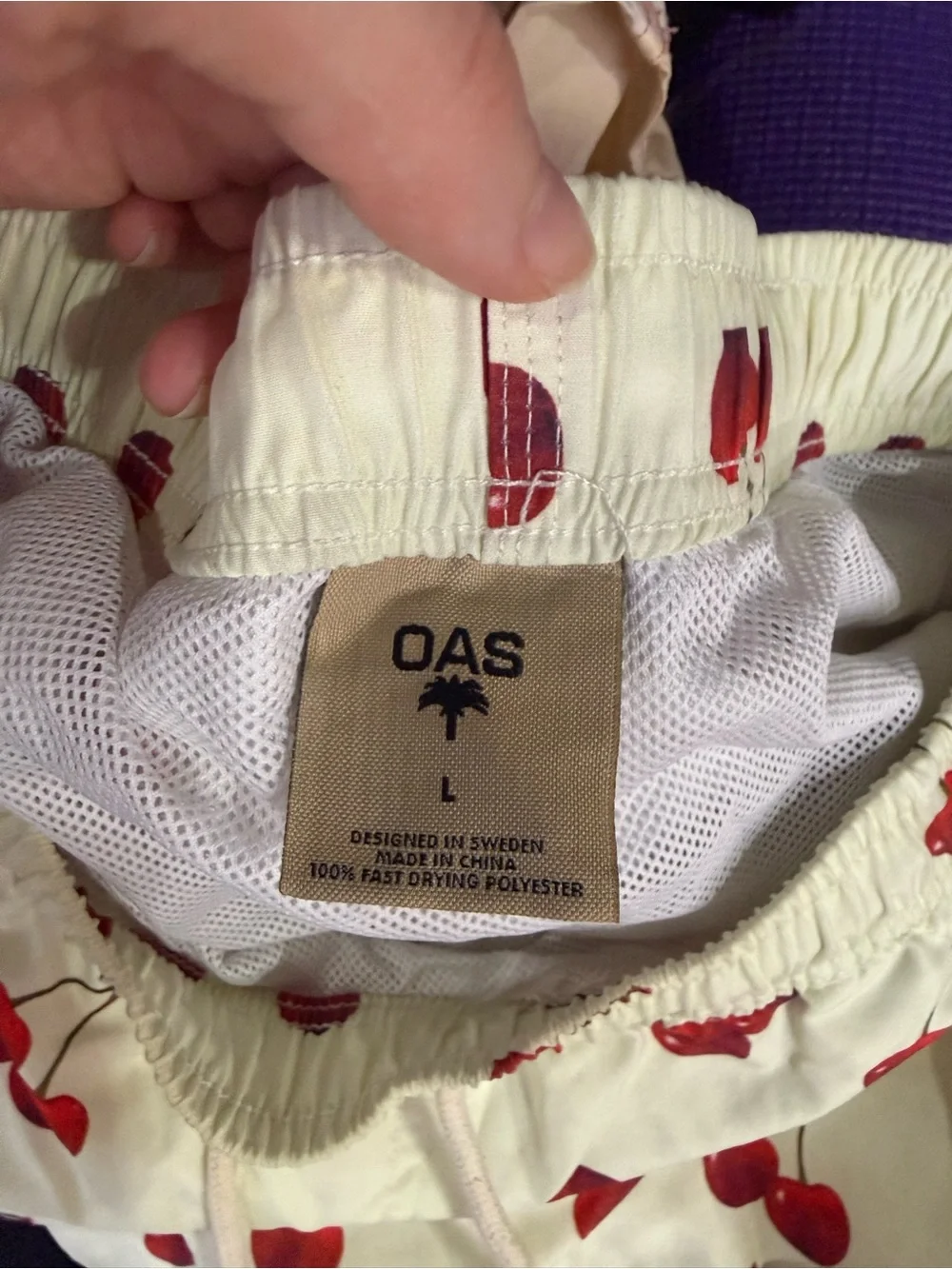 OAS Cherry Print Men’s Swim Trunks